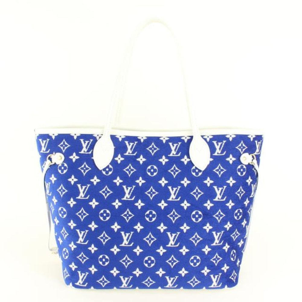 Louis Vuitton Royal Blue and White Monogram Canvas Tote